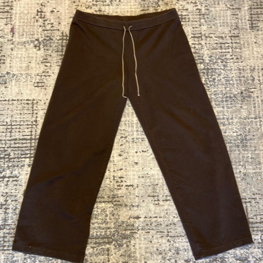 Ann Taylor LOFT Women’s Mid Rise Brown Pull On Drawstring Joggers Brown Pants L
